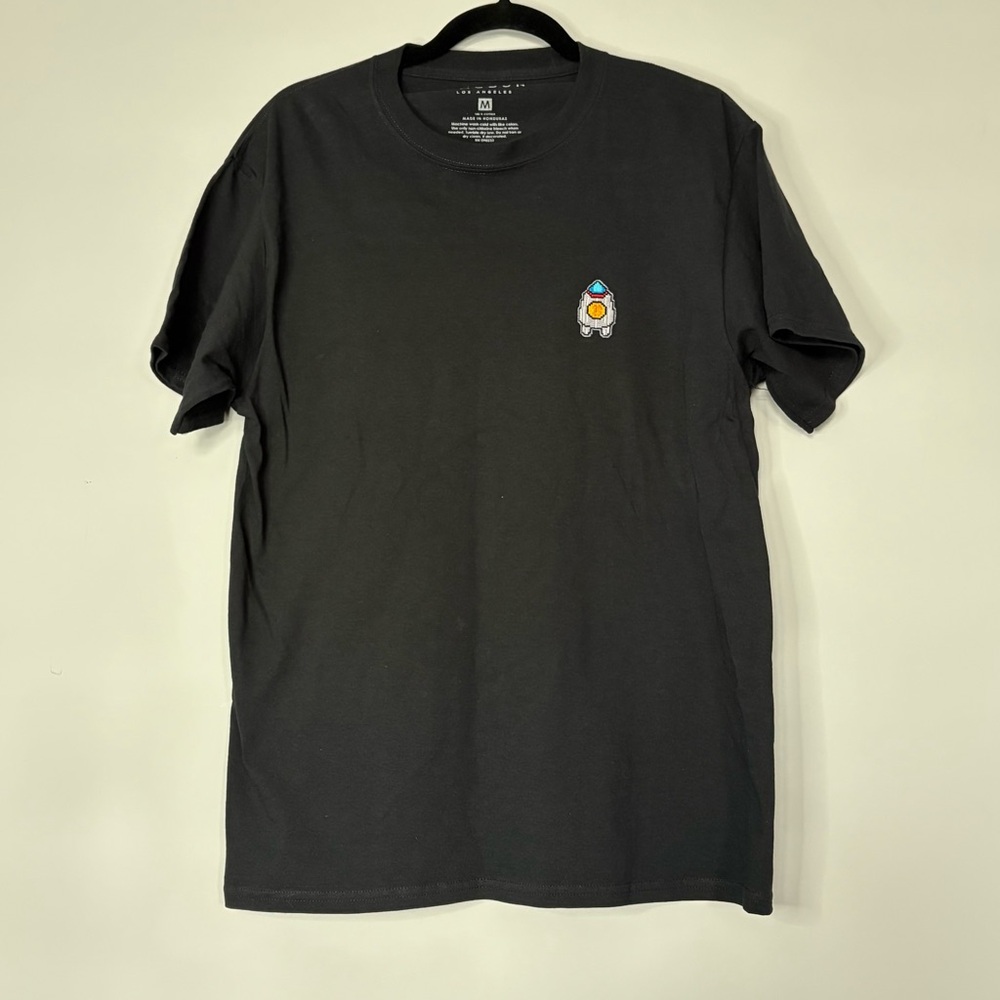 Mens Black Simple Graphic Tee Pacsun Size M